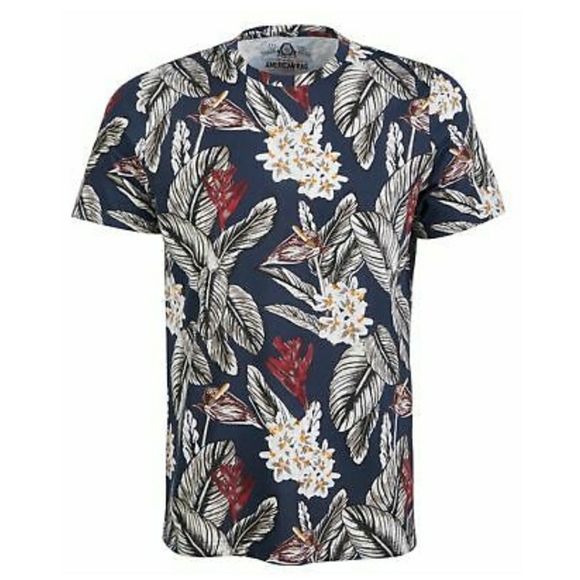 American Rag Other - American Rag Men's Blue Floral-Print T-Shirt